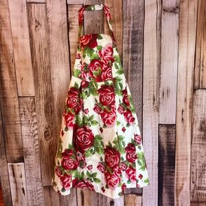 Meshki Floral Midi Dress - Red and Green